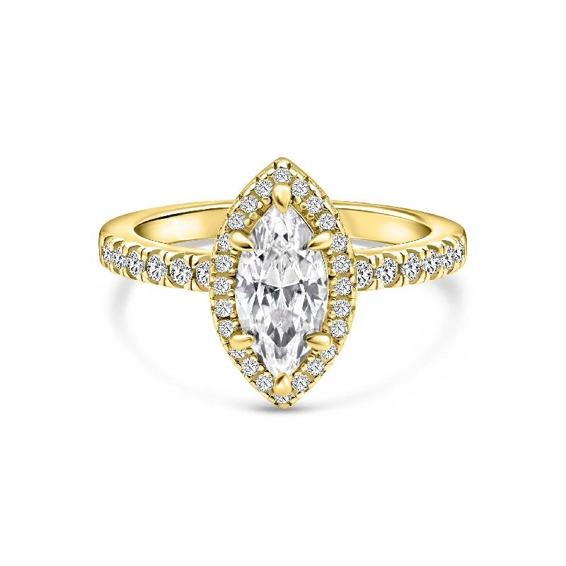 Women’s gemstone solitaire rings-The Vanessa - Gold