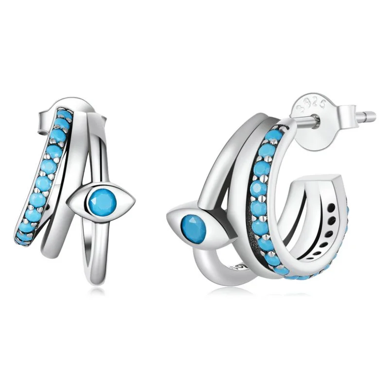 Devil's Eye Multi-Ring Ear Studs