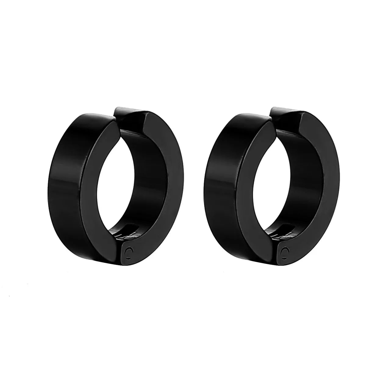 Black Polished Ear Clip (Single)