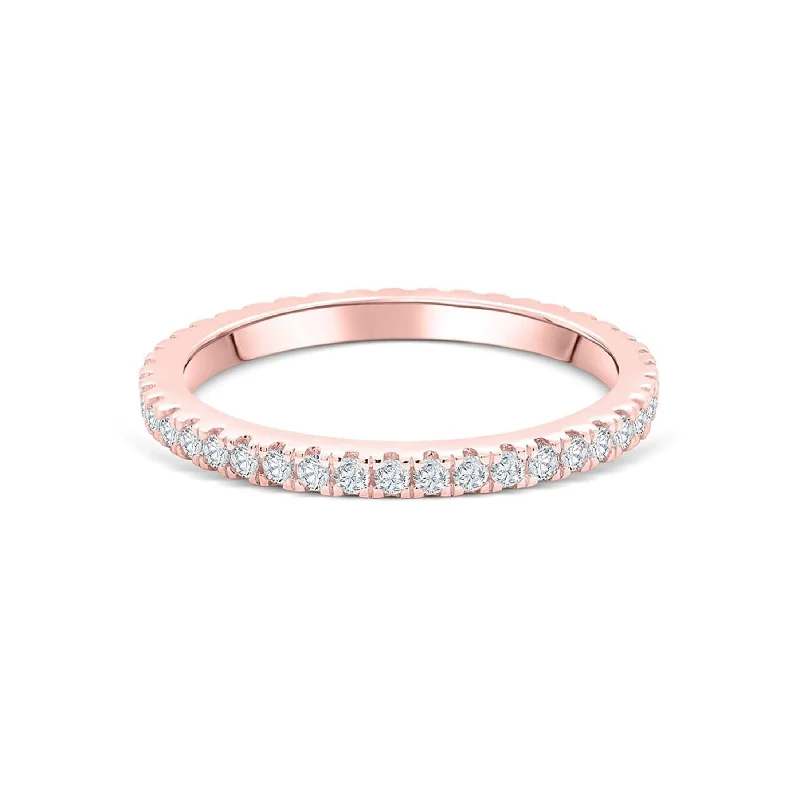 Women’s engraved rings-The Promise - Rose Gold