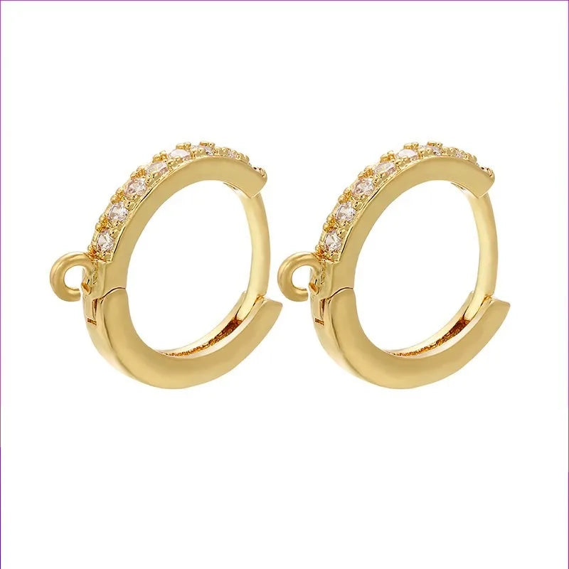 Golden White Diamond Flat Ring