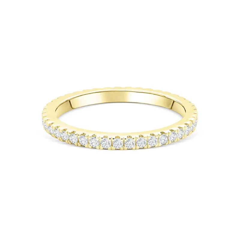 Women’s classic wedding bands-The Promise - Gold