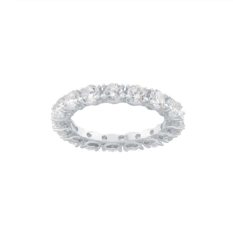 Women’s luxury engagement rings-Round Eternity Band