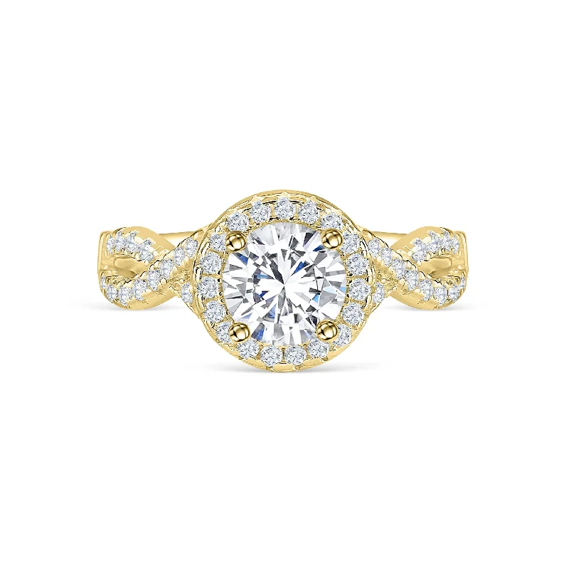 Women’s cubic zirconia rings-The Grace - Gold