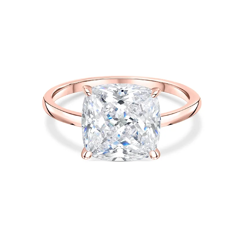 Women’s emerald cut rings-The Claire - Rose Gold