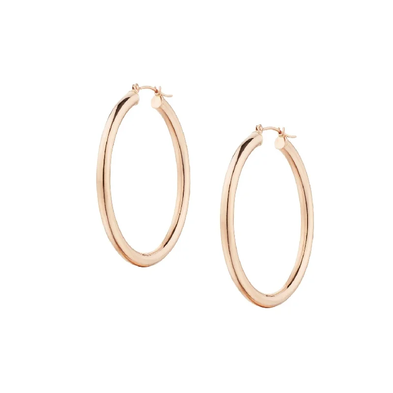 Women’s platinum earrings-HOOP EARRINGS