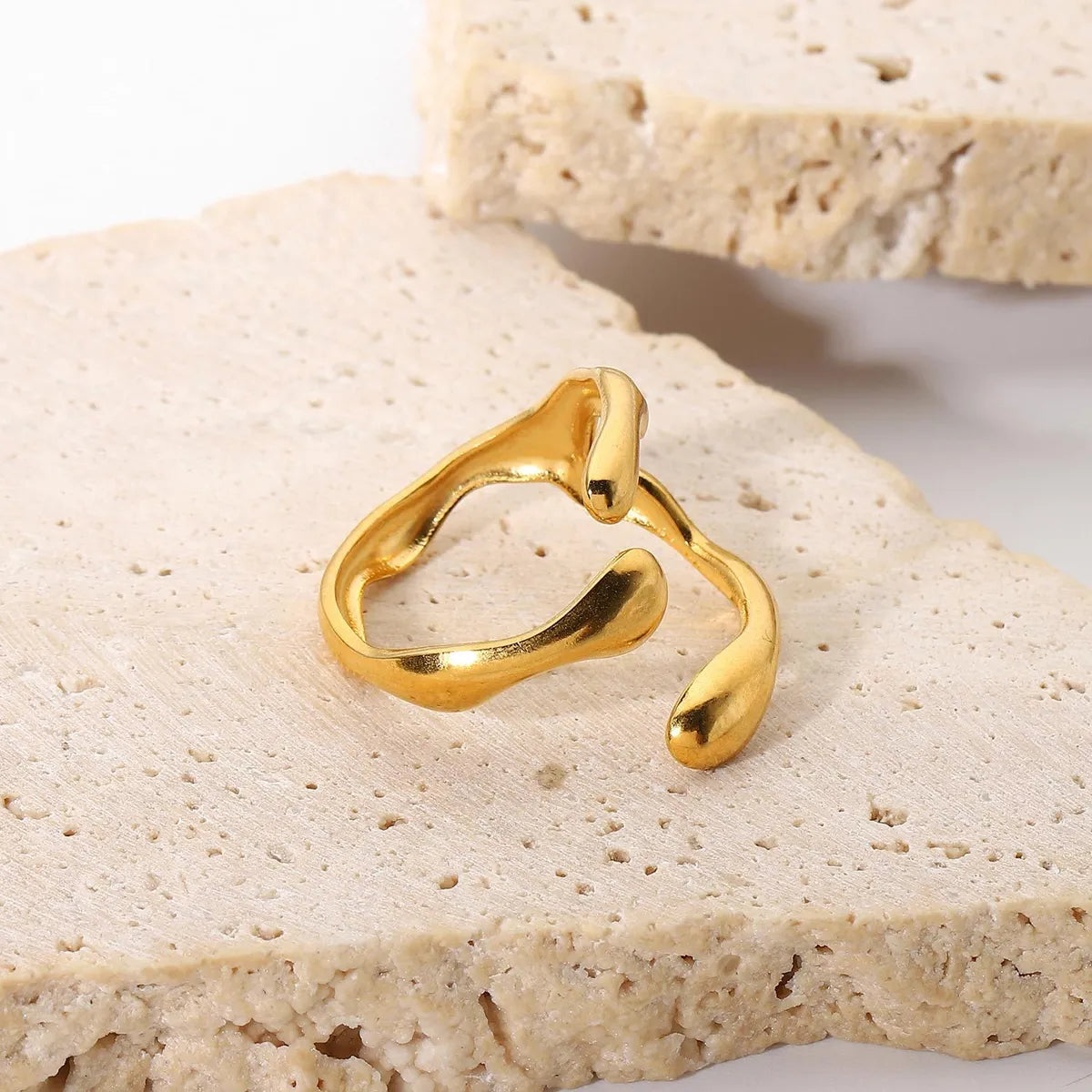 Women’s promise rings-Stainless Steel Gold Plated