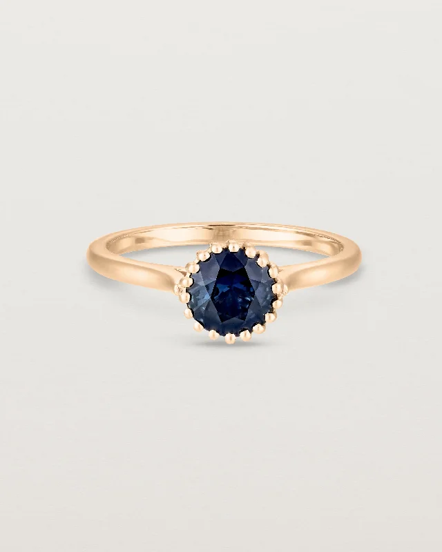 Women’s birthstone rings-Meroë Round Solitaire | Australian Sapphire