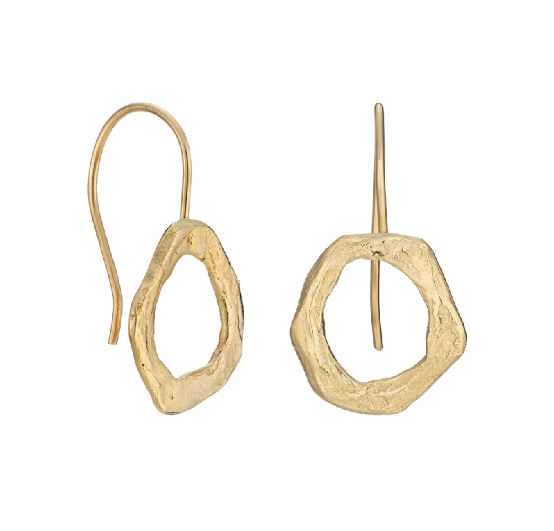 Women’s silver chandelier earrings-Tolvan Drops 18ct Gold