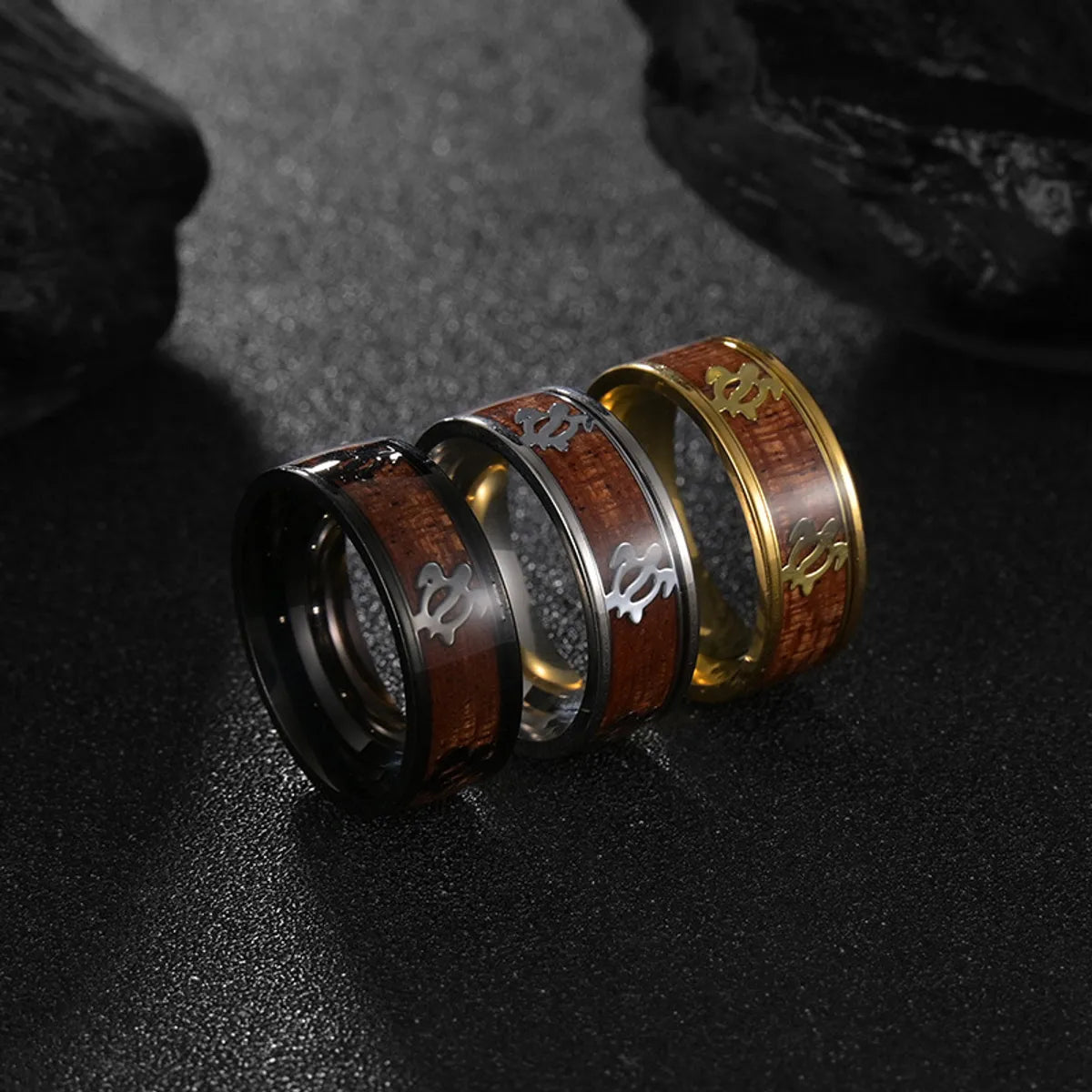 Women’s cocktail statement rings-Fashion Animal Titanium Steel Stoving Varnish