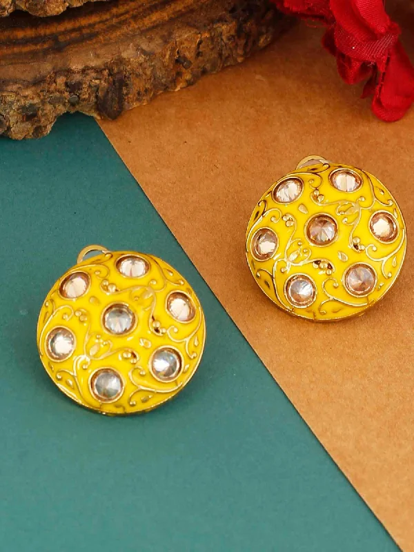 Women’s designer earrings-Lemon Astra Studs