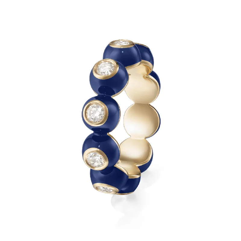 Women’s colored gemstone rings-AUDREY ETERNITY BAND (Enamel)