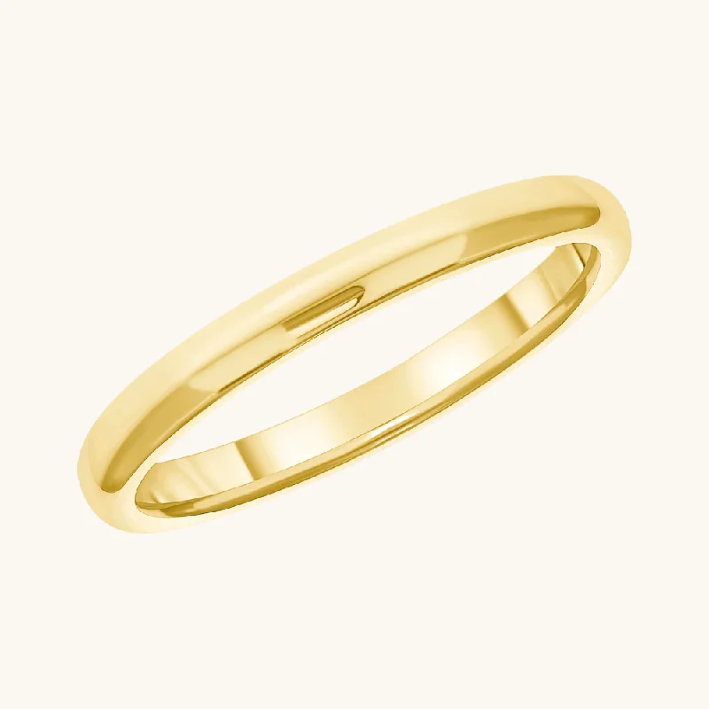 Women’s wedding ring sets-2mm Gold Band