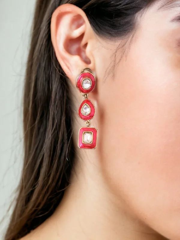 Women’s statement drop earrings-Rani Shreena Danglers - EOSS