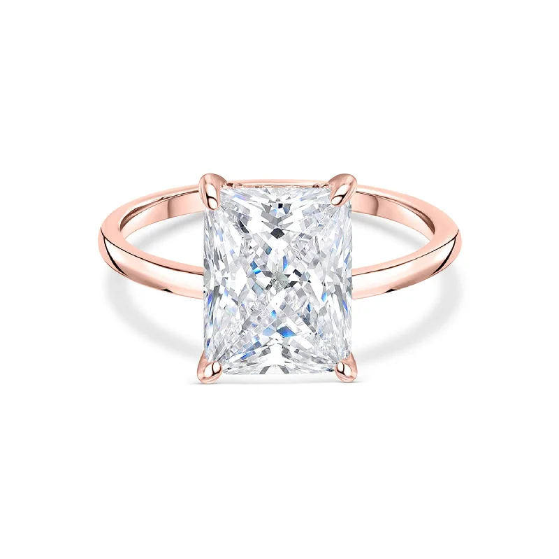 Women’s vintage diamond rings-The Camille - Rose Gold