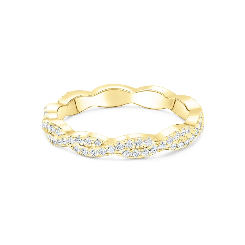 Women’s stacking rings-The Sadie - Gold