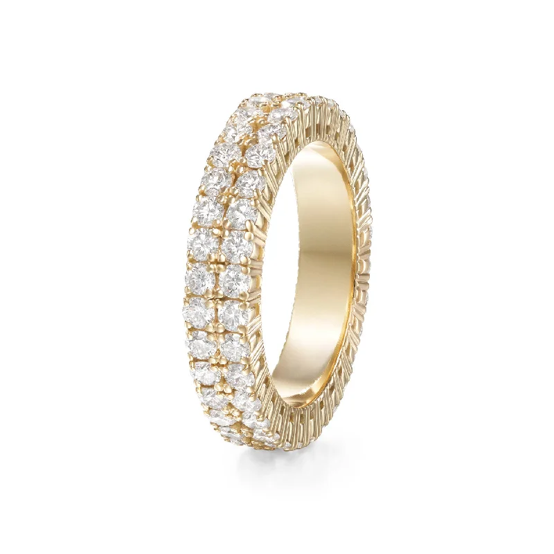 Women’s art deco rings-LENOX ETERNITY BAND DOUBLE