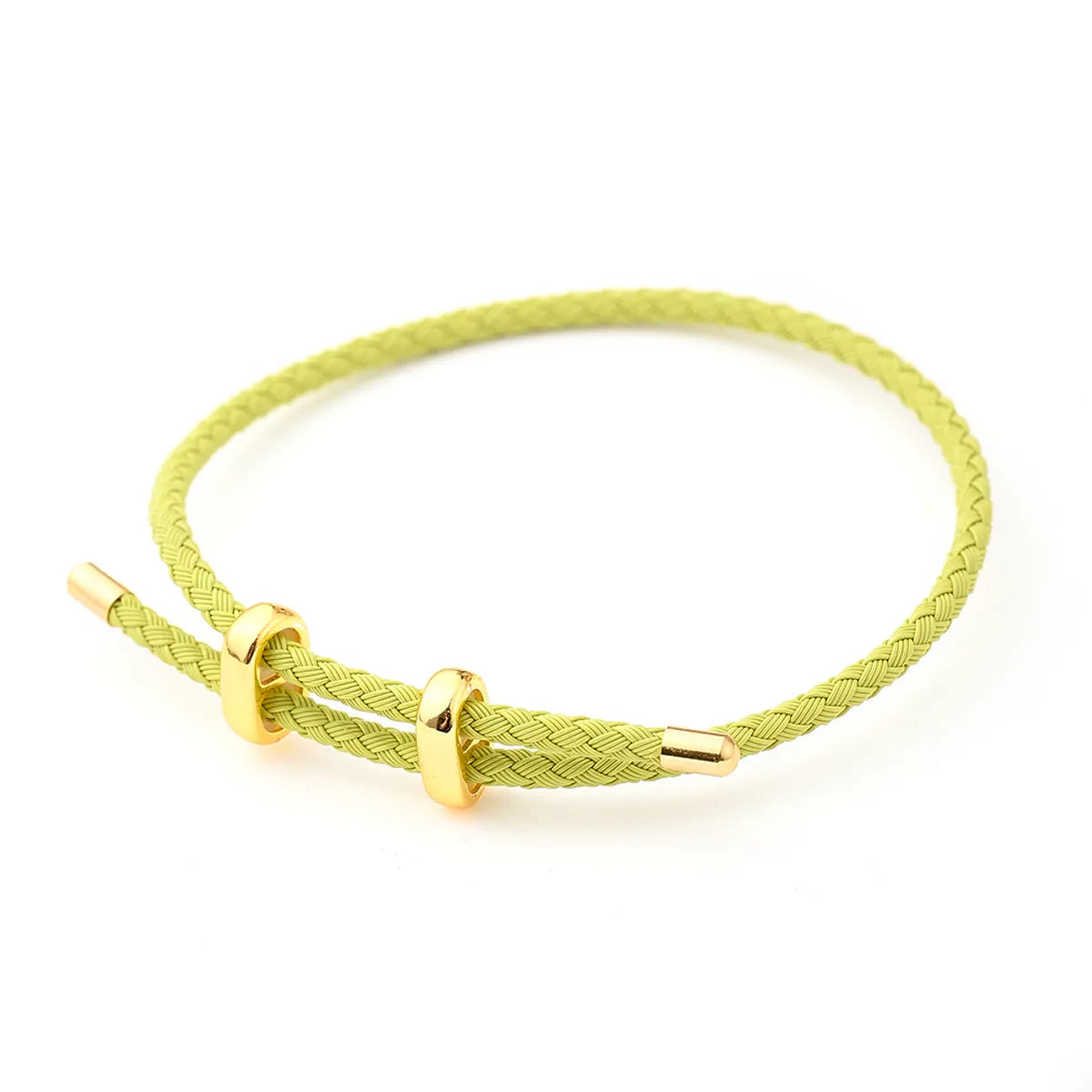 8-Word Buckle Grass Green Steel Wire Carrying Strap (Gold)