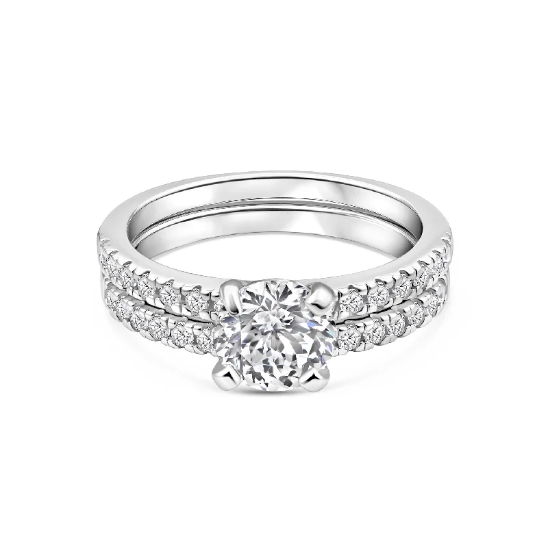 Women’s art deco rings-The Star Light - Silver