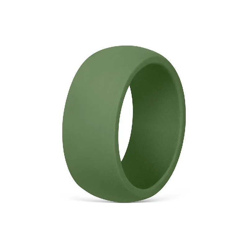 Women’s heart-shaped rings-The Summit - Military Green