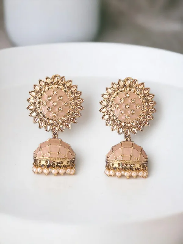 Women’s fashion earrings-Crepe Suraj Jhumkis