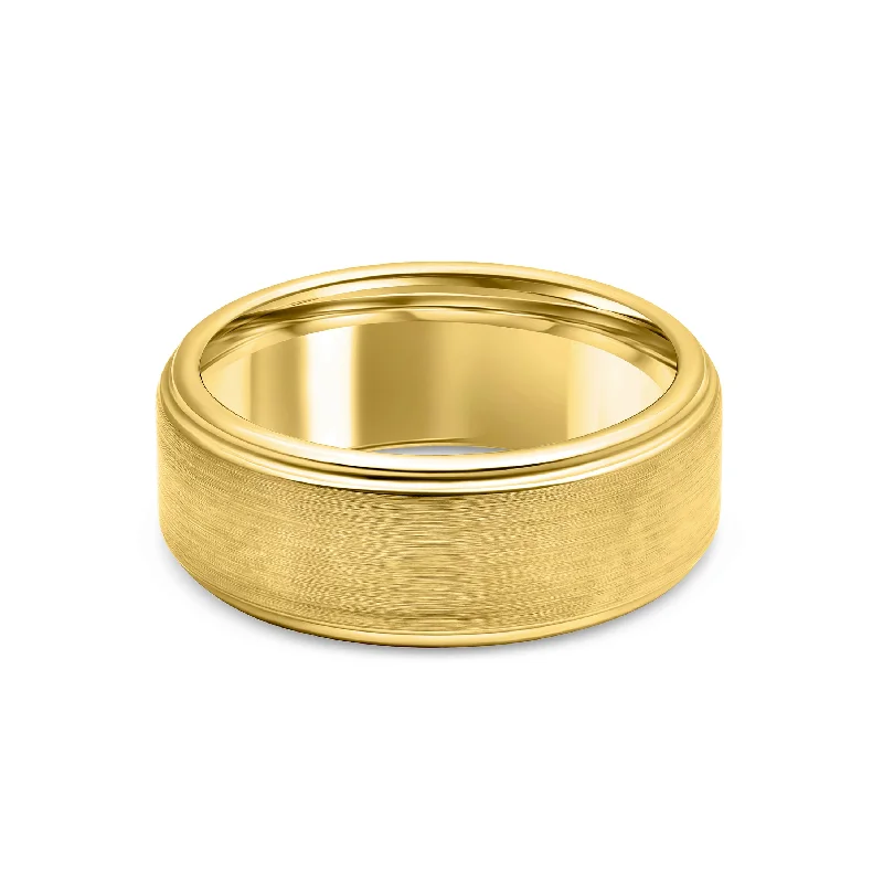 Women’s round cut rings-The Excalibur - Gold