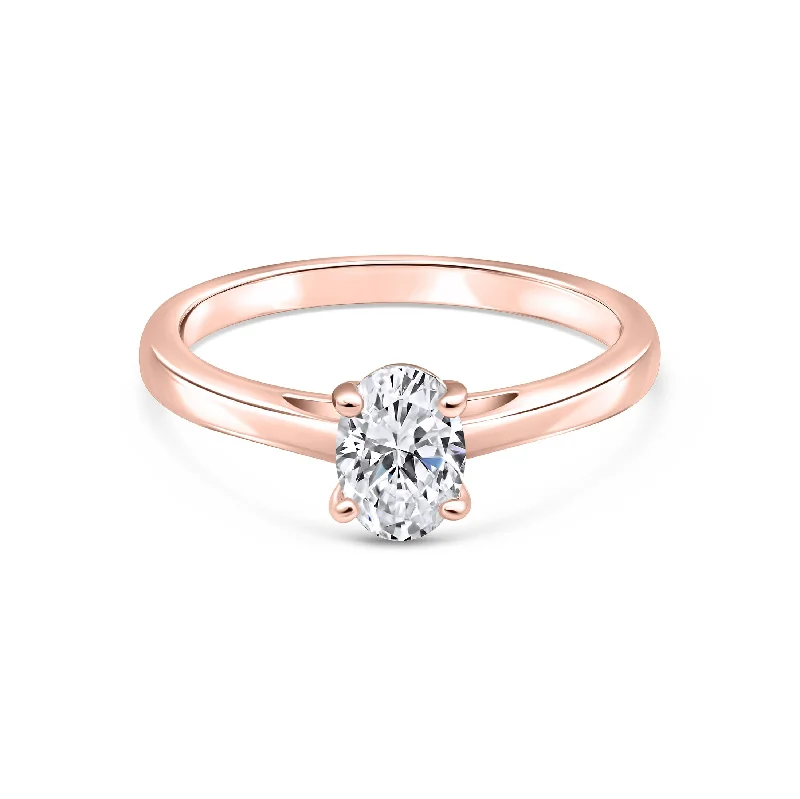 Women’s emerald gemstone rings-The Ava - Rose Gold