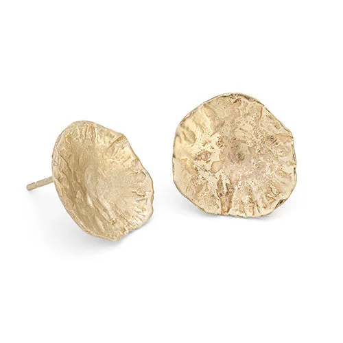 Women’s gold stud earrings-Limpet Studs 9ct Gold