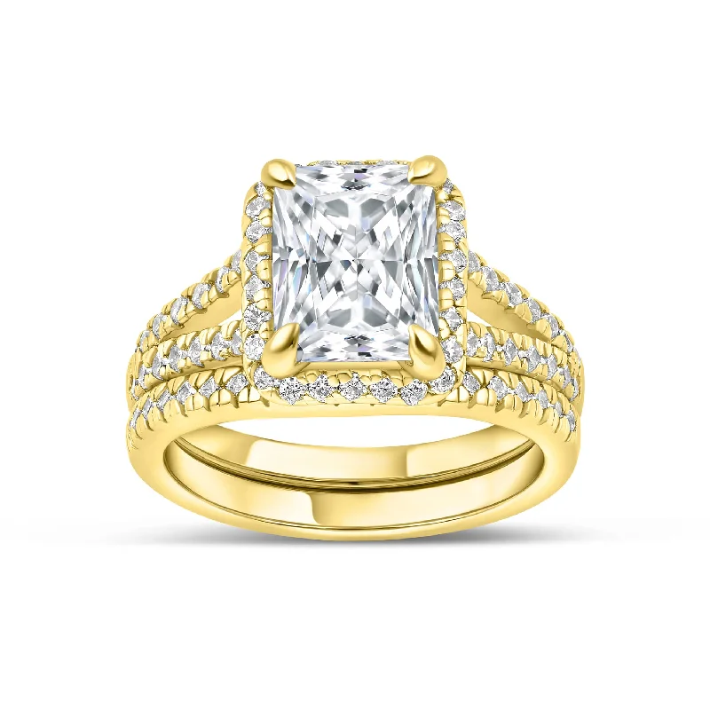 Women’s engagement rings with sapphires-The Evelyn - Gold