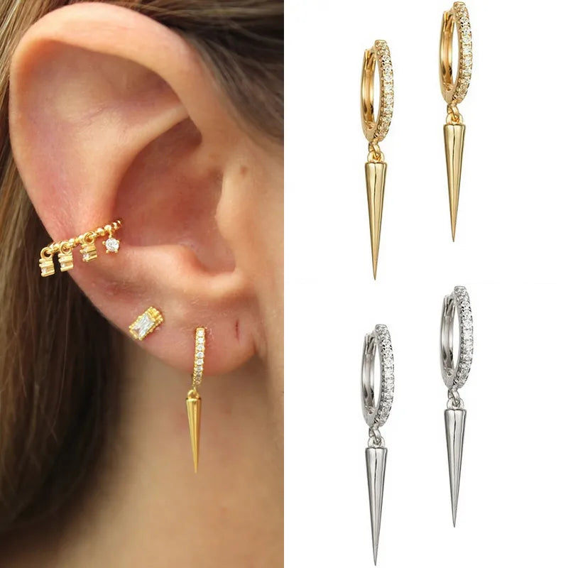 Women’s clip-on earrings-Gold Plated