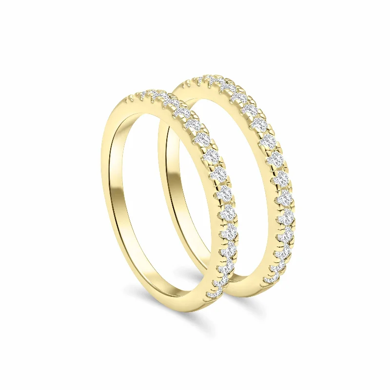 Women’s gold rings-The Desire Stacking Set - Gold