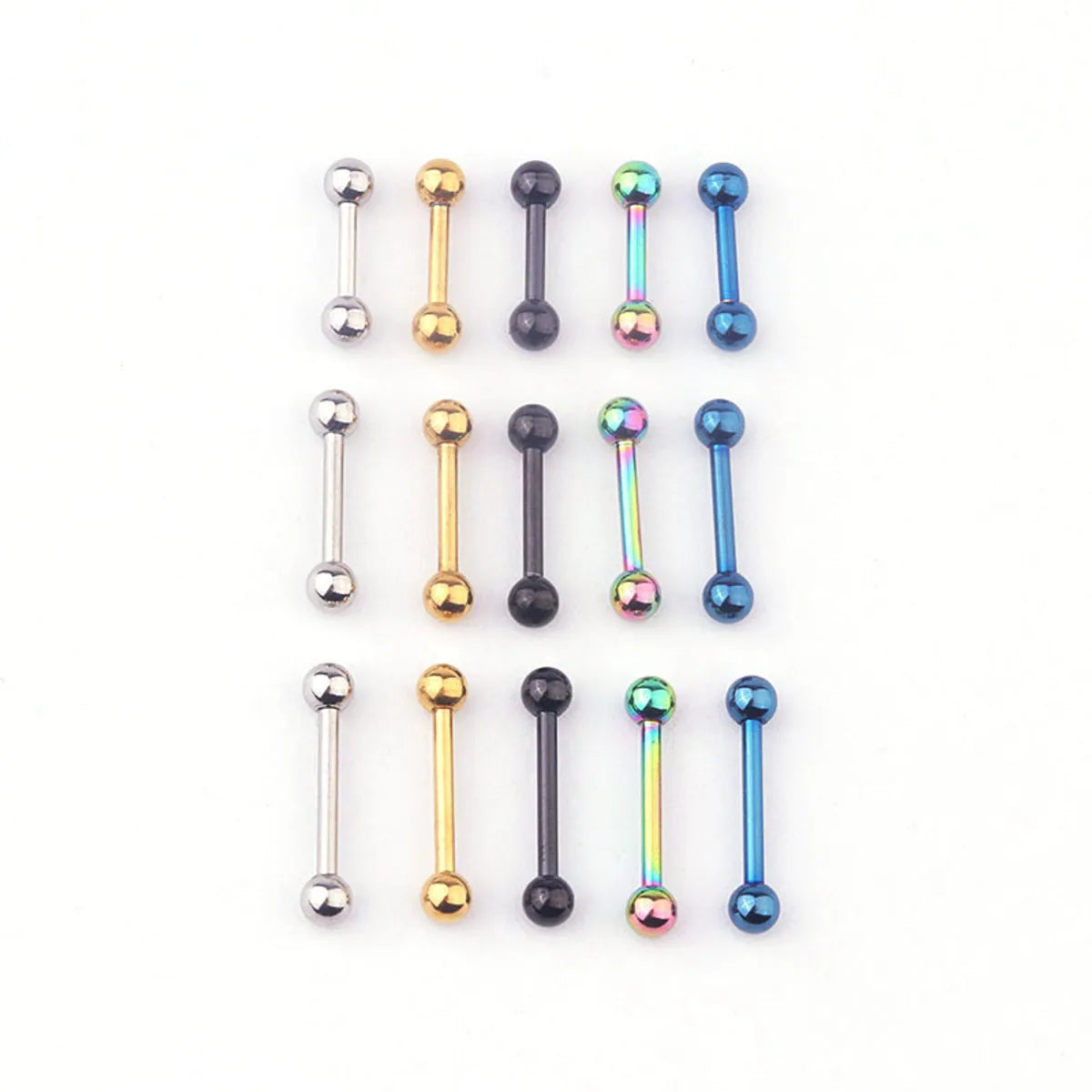 Women’s fashion earrings-Vacuum Plated 316l Medical Stainless Steel Ear Nails Nose Nails Wholesale