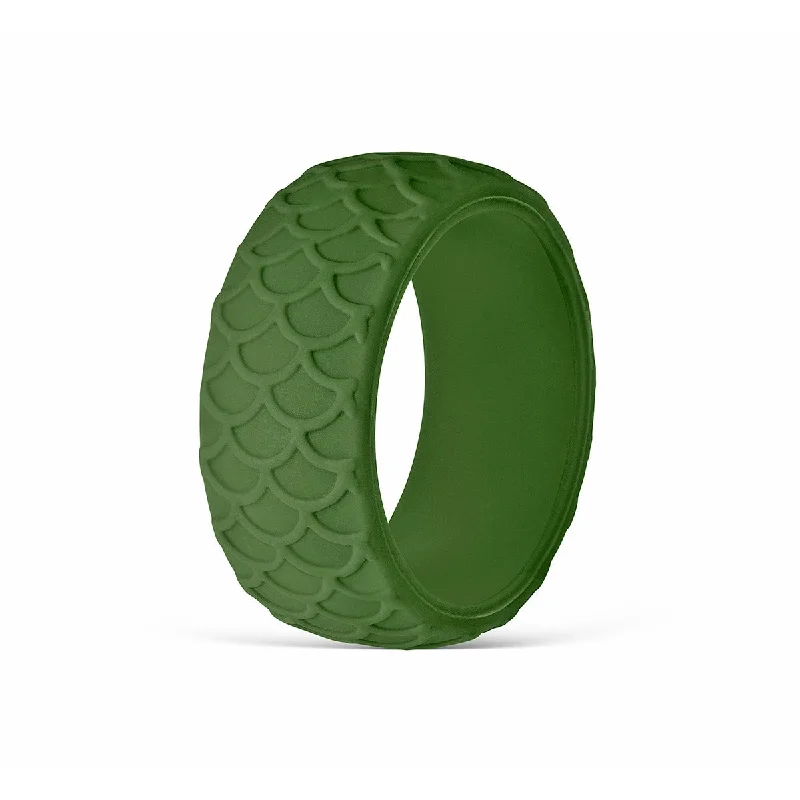 Women’s moonstone rings-The Journey - Military Green