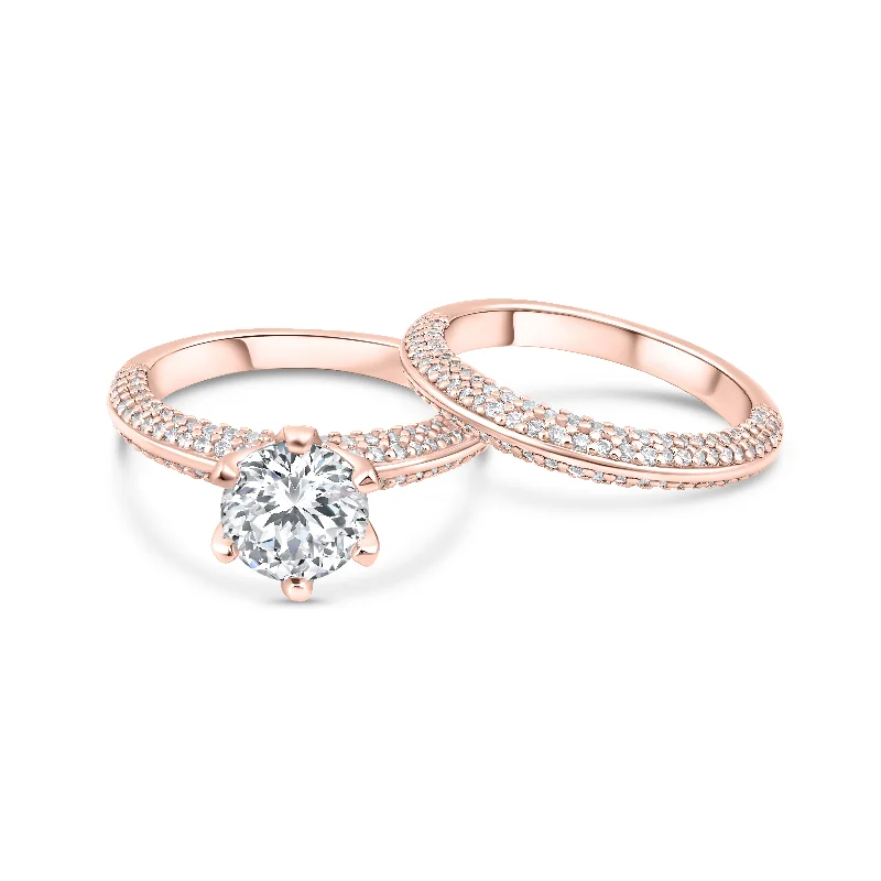 Women’s statement rings-The Elizabeth - Rose Gold