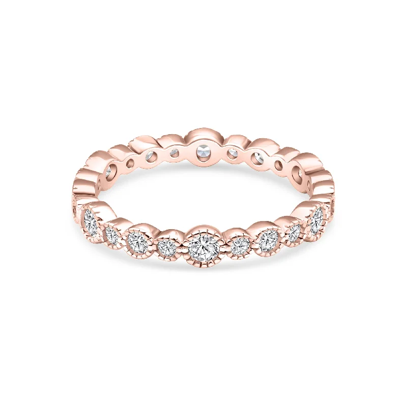 Women’s bridal rings-The Mia - Rose Gold