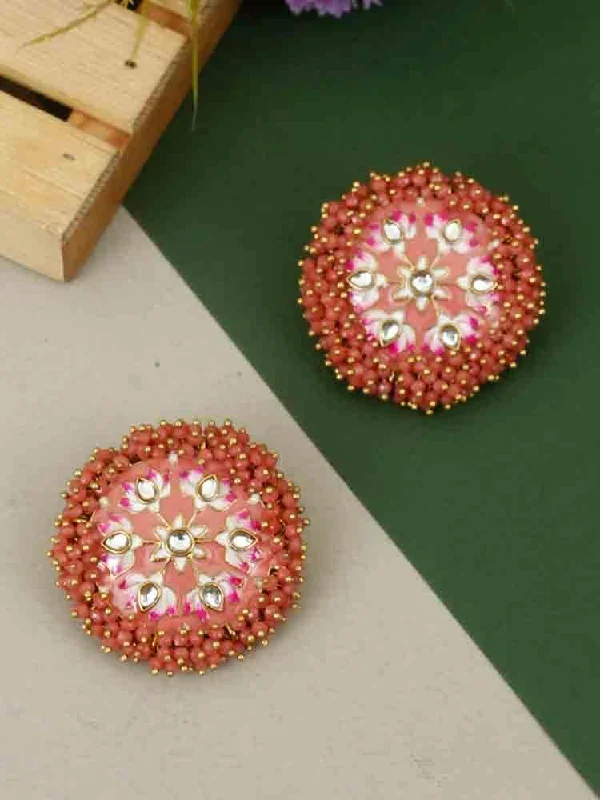 Women’s large hoop earrings-Coral Nakul Studs - EOSS