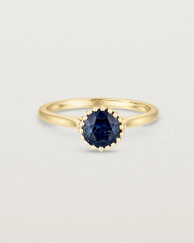 Women’s promise rings-Meroë Round Solitaire | Australian Sapphire