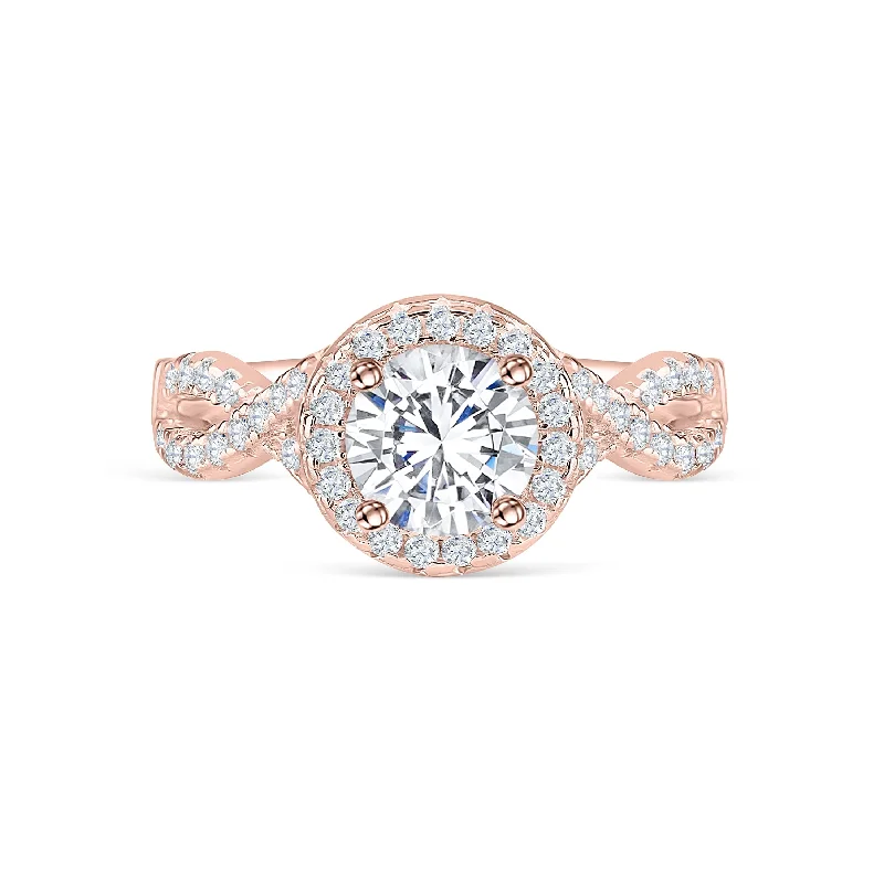 Women’s gemstone solitaire rings-The Grace - Rose Gold