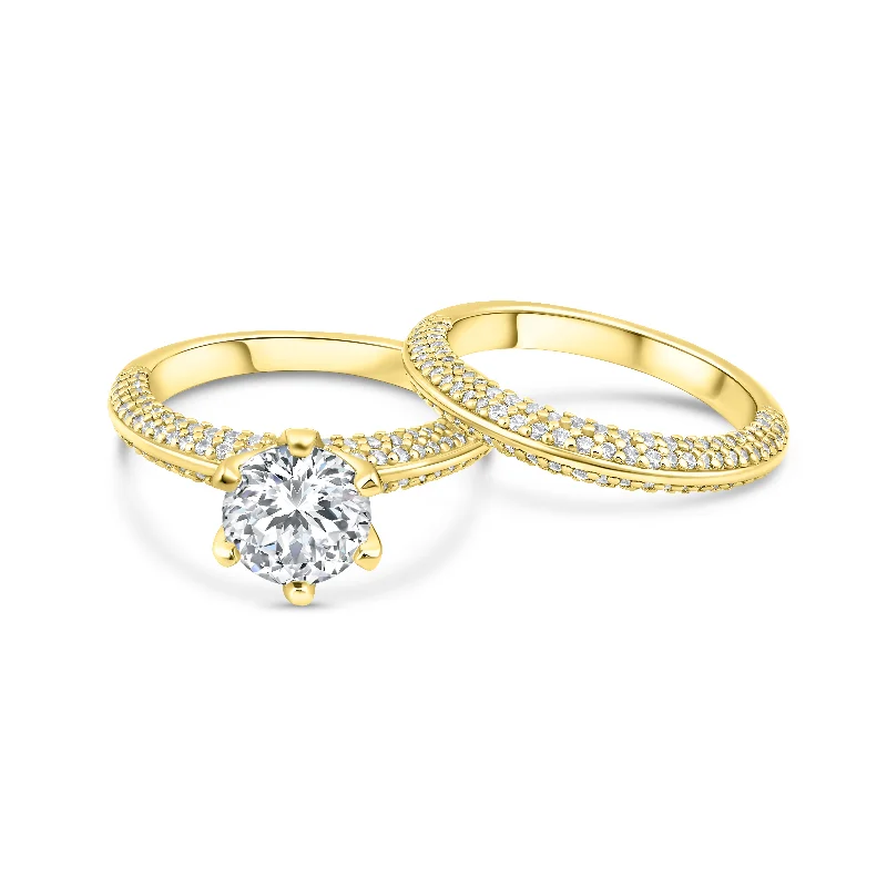 Women’s bridal diamond rings-The Elizabeth - Gold