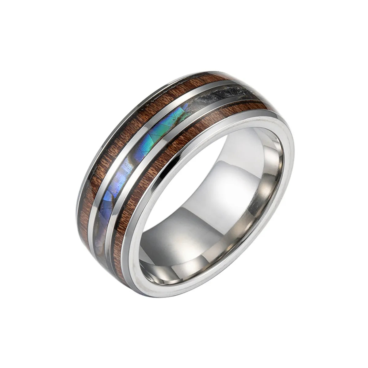 Women’s trendy rings-Fashion Letter 201 Stainless Steel Stoving Varnish Unisex