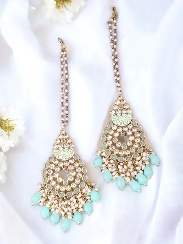 Women’s vintage earrings-Mint Jasmit Chaandbalis - EOSS