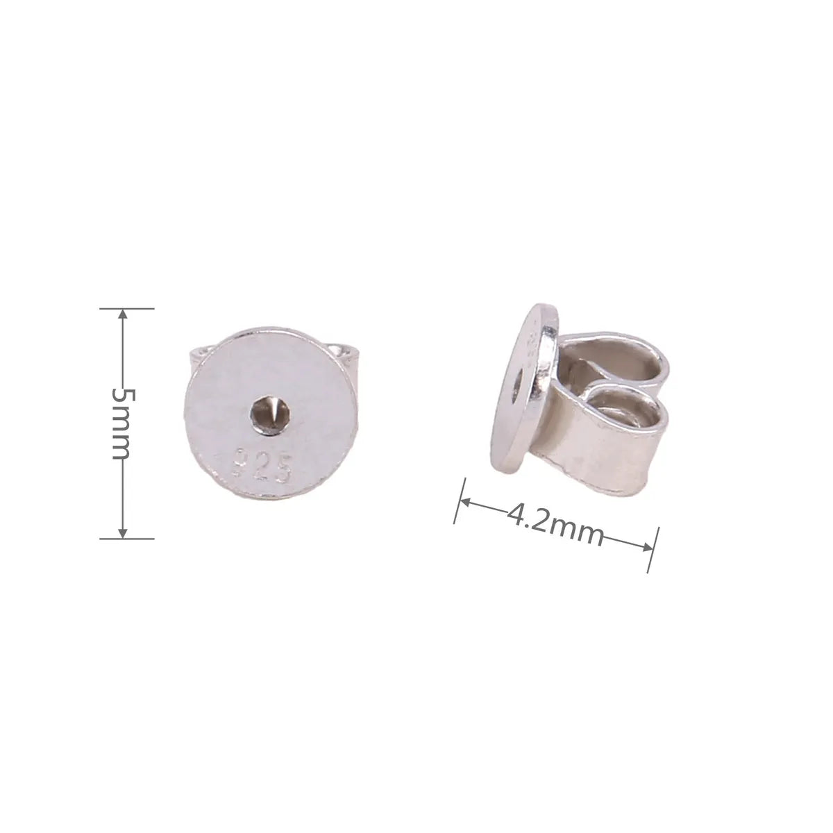 4#5 X4.2mm925 Silver Platinum-Plated