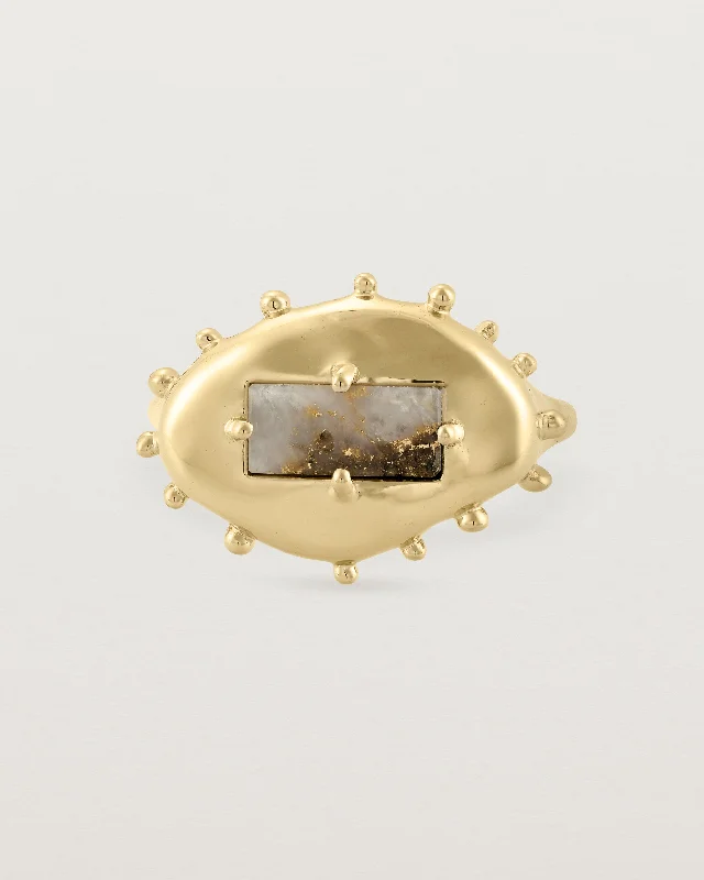 Women’s custom rings-From Thought to Form | Gold in Quartz