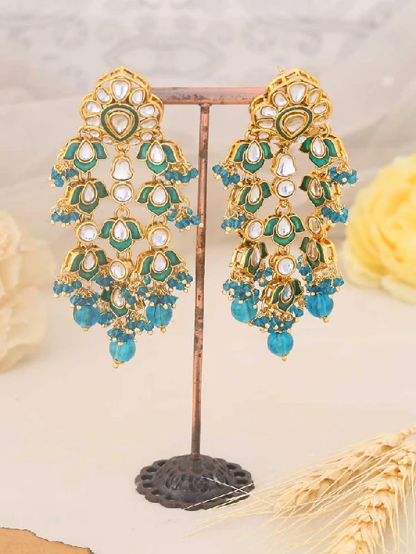 Women’s vintage stud earrings-Rama Dharti Danglers