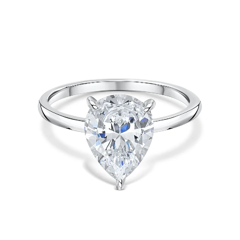 Women’s diamond solitaire rings-The Kira