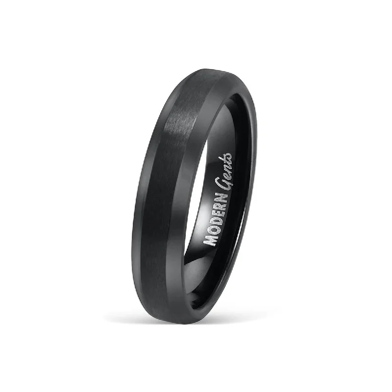 Women’s designer rings-The Infinity - Black