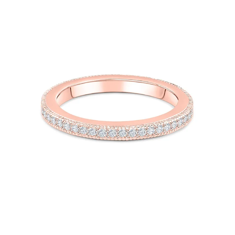 Women’s silver engagement rings-The Emma - Rose Gold