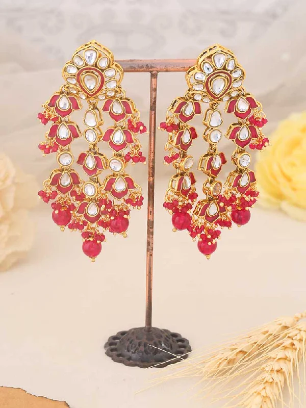 Women’s stud and hoop earrings-Rani Dharti Danglers