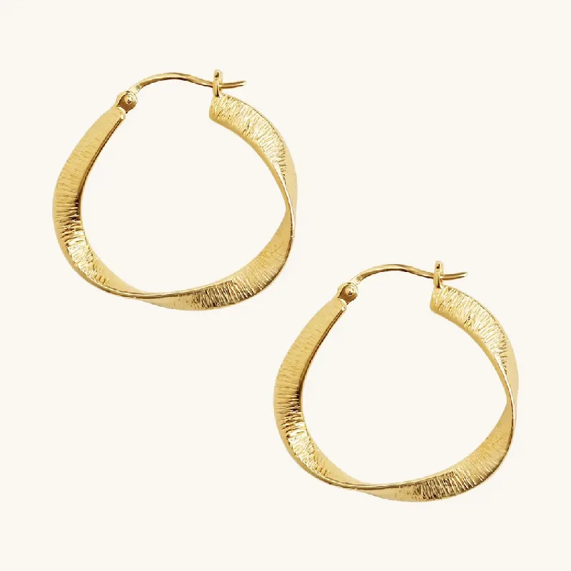 Women’s hoop earrings with diamonds-Abigail Hoops