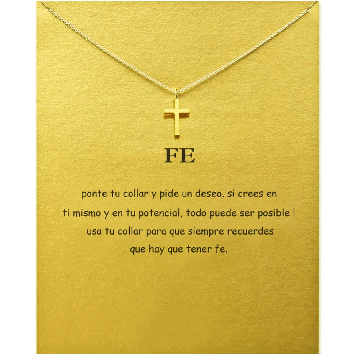 Women’s textured gold necklaces-Simple Style Cross Alloy Plating Gold Plated Unisex Pendant Necklace